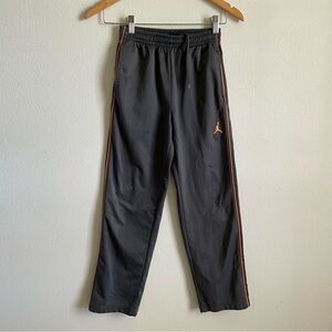 Nike Jordan Gray Sweatpants with Orange Accents M 8